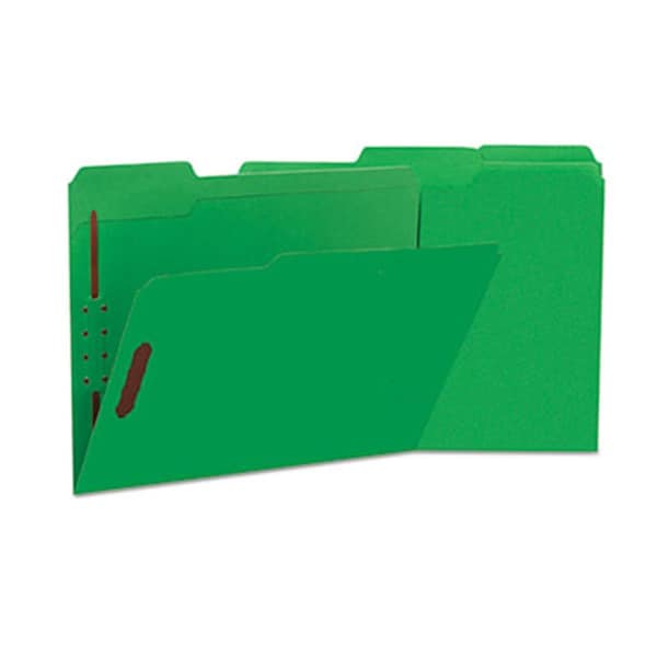 Coolcrafts Manila Folders; 2 Fasteners; .33 Tab; Letter; Green, 50PK CO886948 - main